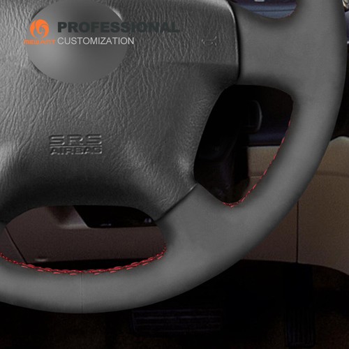 MEWANT Black Suede Car Steering Wheel Cover for Honda Civic 2000-2003 - Imagen 5 de 11