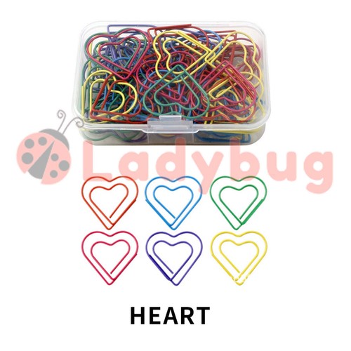 50PCS Multicolor Shaped Paperclips Metal Paper Clip School Office Supplies - Picture 15 of 30