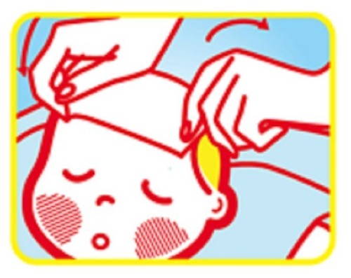 Paquete de 2 piezas Kobayashi Kool Fever para dolores de cabeza dolores fiebre bebés niños - Imagen 6 de 7