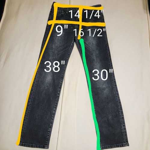 7 For All Mankind Dark Wash Standard 5-Pocket Distressed Girls Denim Jeans 16 - Picture 10 of 10