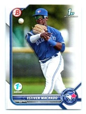 2022 Bowman 1st Edition Estiven Machado B Rookie Toronto Blue Jays #BPPF-12