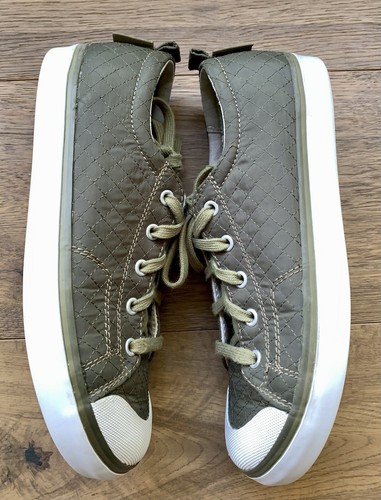 Keen Elsa III Quilted Nylon Low Top Lace Up Sneakers Green Size US 8.5 EU 39 - Picture 6 of 13
