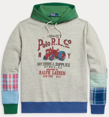 専用出品　Ralph Lauren２枚 Polo Ralph Lauren Patchwork Fleece Graphic Hoodie $298 - L