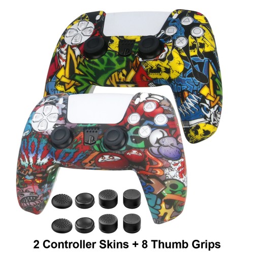 2Pcs Controller Silicone Grip Skins Anti-slip for Sony PS5 Slim Pro Controller - Picture 10 of 13