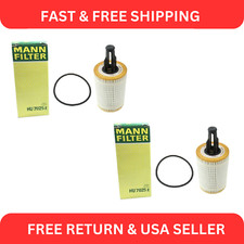 Mann Set of 2 Oil Filters For MB C CL CLS E GL GLC GLE GLK GLS ML R SL SLC Class