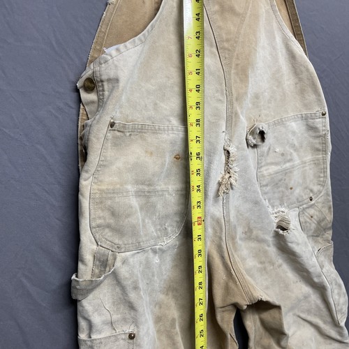 Carhartt NON Insulated bibs Distressed See Pictures - Picture 16 of 16
