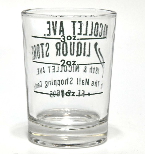 VINTAGE NICOLLET AVE. LIKÖRLADEN 3 UNZEN JIGGER SCHNAPSGLAS MINNEAPOLIS, MN - Bild 3 von 6