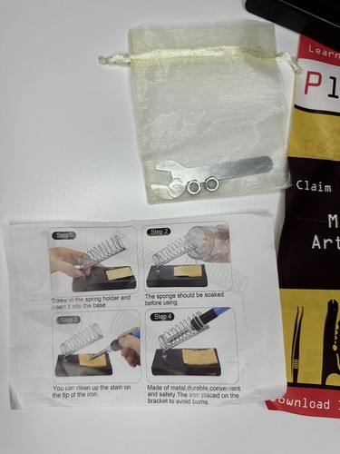 Plusivo Lötkolben Set 60W einstellbare Temperatur Schweißwerkzeug Entlöten - Bild 6 von 11