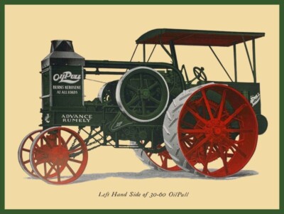 Rumely 30-60 Oil Pull Tractor New Metal Sign: 12x16" & Free Shipping | eBay
