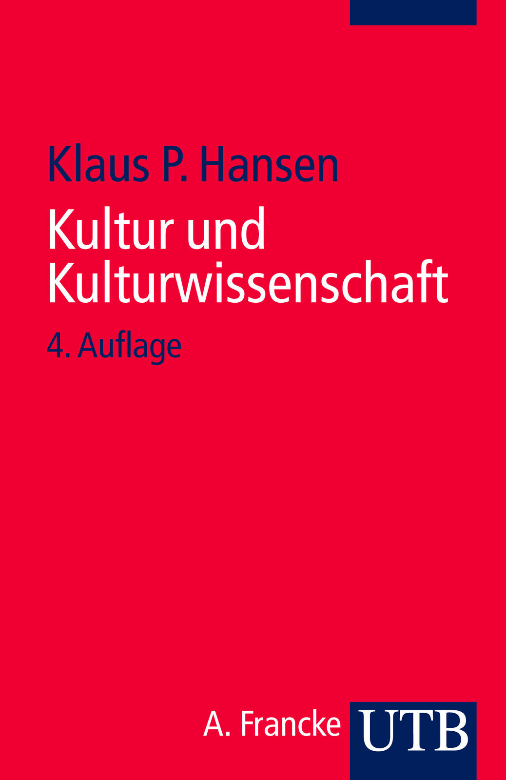 Thumbnail - Klaus P. Hansen / Kultur Und Kulturwissenschaft