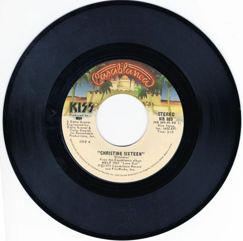 Kiss – Christine Sixteen / Shock Me 7" 45 Foto 2 de 4