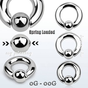2pcs Surgical Steel Spring Loaded Captive Bead Ring Hoop Septum Image Is Loading 2pcs Surgical Steel Spring Loaded Captive Bead Ring