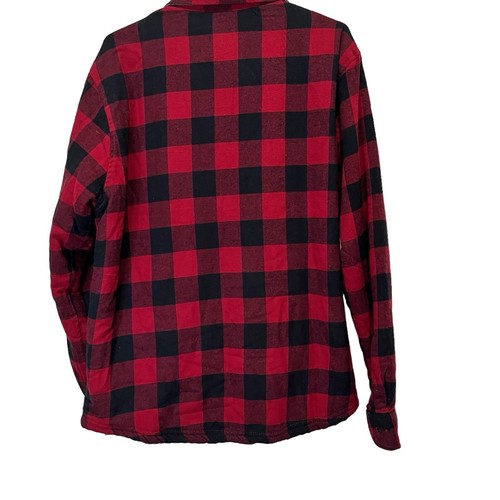 NEW Taylor Vintage Jacket Fur Lined Button Front Plaid Shacket Men’s Large NWT - Picture 4 of 14