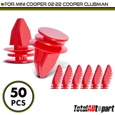 50Pcs Rocker Panel Moulding Clips Fastener for Mini Cooper Nylon 51-71-7-127-742