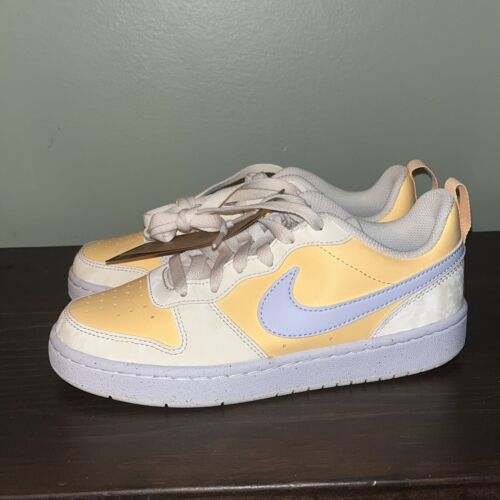 Zapatos informales Nike Court Borough Low Recraft para niños grandes FZ3539 100 4Y - Imagen 3 de 6