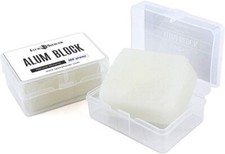 Alum Block After Shave Natural Antiseptic Astringent Stone Shaving- Plastic Case