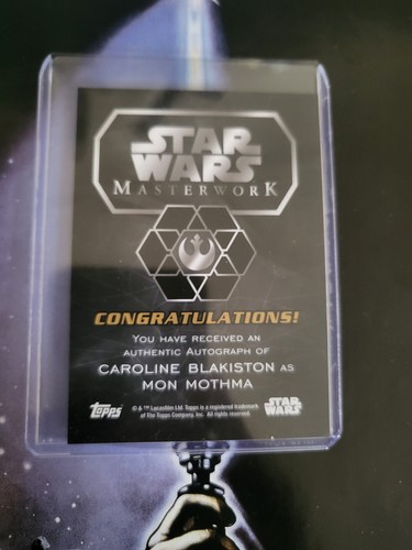 100 VARIATIONS TOPPS STAR WARS MASTERWORK AUTOGRAPH CARDS CHOOSE YOUR CARDS - Picture 41 of 199