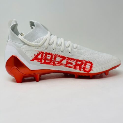 adidas Adizero Primeknit Football Cleats Shoes Mens Size 14 White Orange HP8742 - Picture 12 of 13
