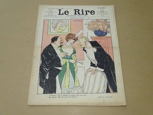 *** Le Rire *** NS Nr. 479 vom 06.04.1912 *** Zeichnungen: Faivre + Avelot + Gerbault - Bild 1 von 3