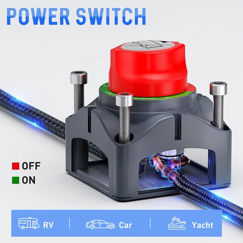 600A 12V Battery Switch Isolator Cut Off Kill For Car Knob Marine Boat Motorbike - Picture 6 of 13