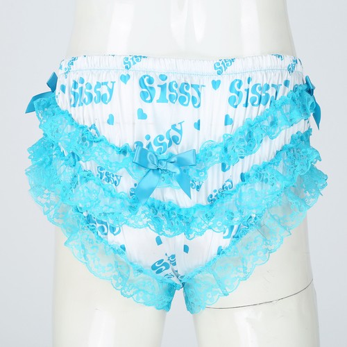 Para Hombres Brillante Satén Volantes Lencería Bloomer Ropa Interior Volantes Falda Sissy Bragas - Imagen 148 de 415