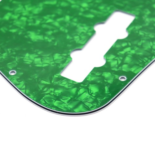 2 Pieces PVC  Jazz Bass Pickguard 10 Holes Scratch Plate for 4 Strings Jazz Bass - Picture 40 of 49