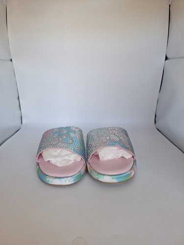 Jessica Simpson Sora Logo Sandals Pink And Blue Girls 12.5 - Picture 2 of 6