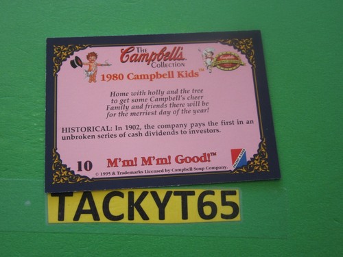 1995 CAMPBELL’S COLLECTION SINGLE BASE CARD(S) - Picture 30 of 142