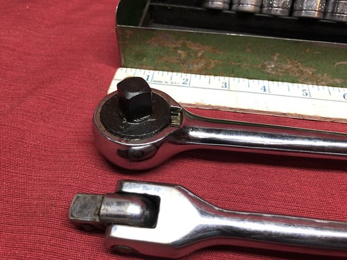 Vintage 16pc SK USA 1/2” Drive SAE Socket Set With Ratchet & Case Breaker Bar - Picture 9 of 24