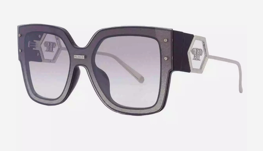 Женские солнцезащитные очки Philipp Plein Silver Mirror Square SPP041M Z42X 99