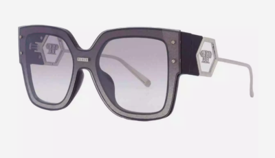 Philipp Plein Sunglasses SPP041M-Z42X-99 New with tags Philipp Plein Silver Mirror Square Ladies Sunglasses SPP041M  main image 4
