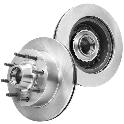 Front Rear Rotors Ceramic Brake Pads for Ford E-250 Econoline E-350 Super Duty - Picture 8 of 9