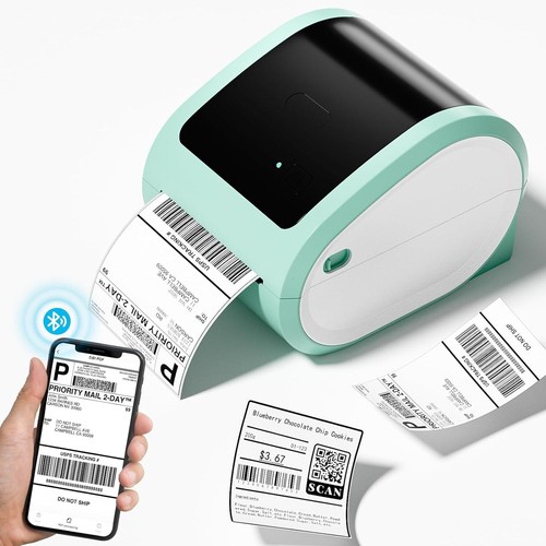 Bluetooth Thermal Label Printer 4x6 Shipping Label Maker for Small Business Lot - Picture 15 of 16