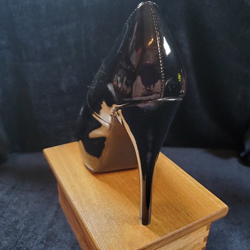 Kissable Black Patent Pump Womens Sz 9 Stiletto Highest Heel Collection Boxed - Picture 14 of 24