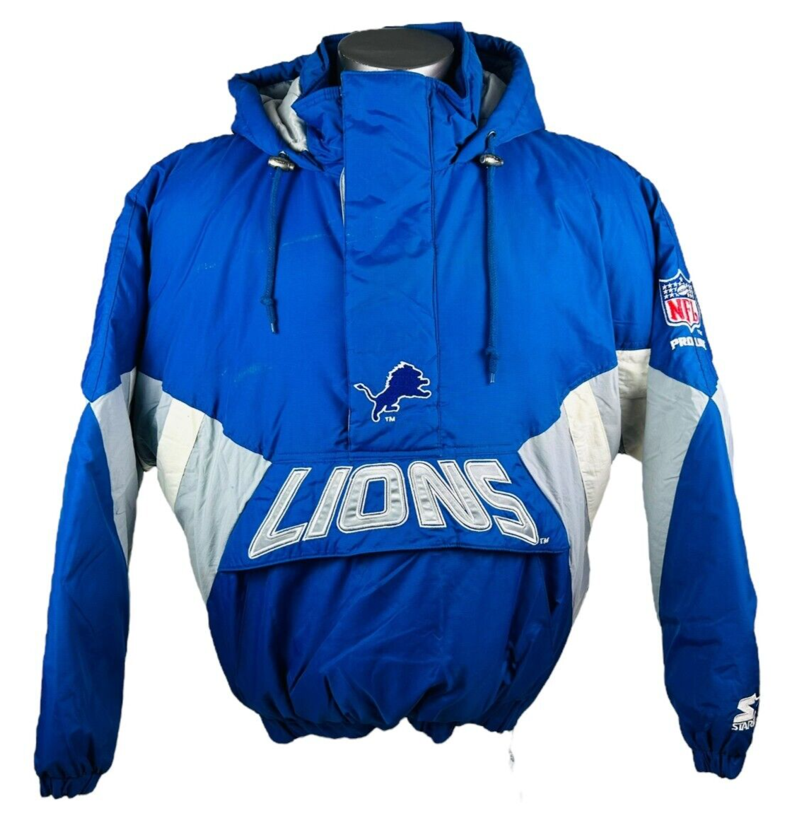 90s スターター　NFL PRO LINE　2way ジャケット　y2k 古着 DETROIT LIONS VINTAGE 1990s STARTER NFL PRO LINE WINTER