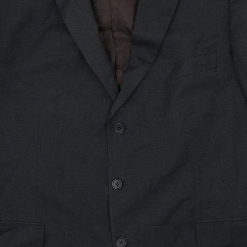 Marks and Spencer Mens Grey Polyester Blend Suit Jacket Size 44 Reg - Picture 8 of 10