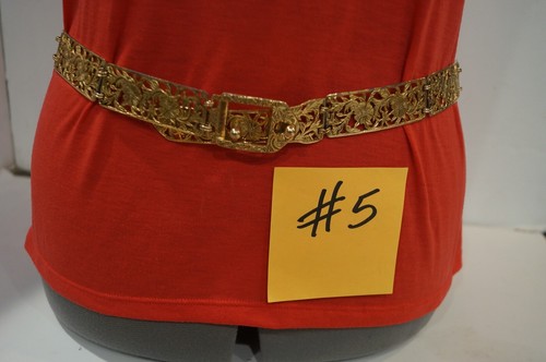SCA MEDIEVAL RENAISSANCE METALLIC SILVER GOLD EXPANDABLE BELTS - CHOICE $10 ea. - Picture 5 of 93