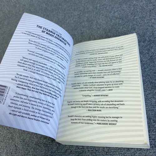 The Strange Fascinations of Noah Hypnotik David Arnold 2018 Paperback Edition - Picture 7 of 12