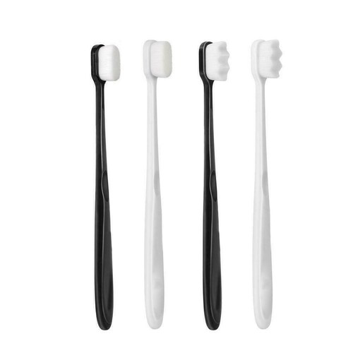 4 piezas Cepillos de dientes ultrafinos Wave Nano Cerdas Micro Cepillo de dientes suaves Lujo - Imagen 47 de 56