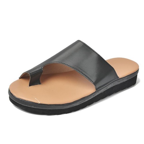 Women Summer Sandals Comfy Open Slippers Flats Orthopedic Bunion Corrector - Picture 16 of 28