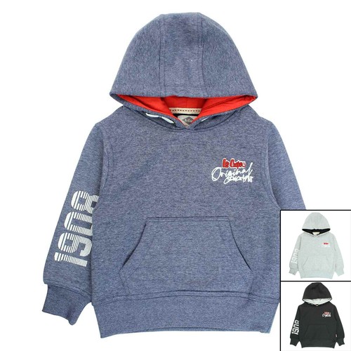 Lee Cooper Jungen Sweatshirt Pullover Kapuze blue melange Gr. 104-164 - Bild 7 von 7