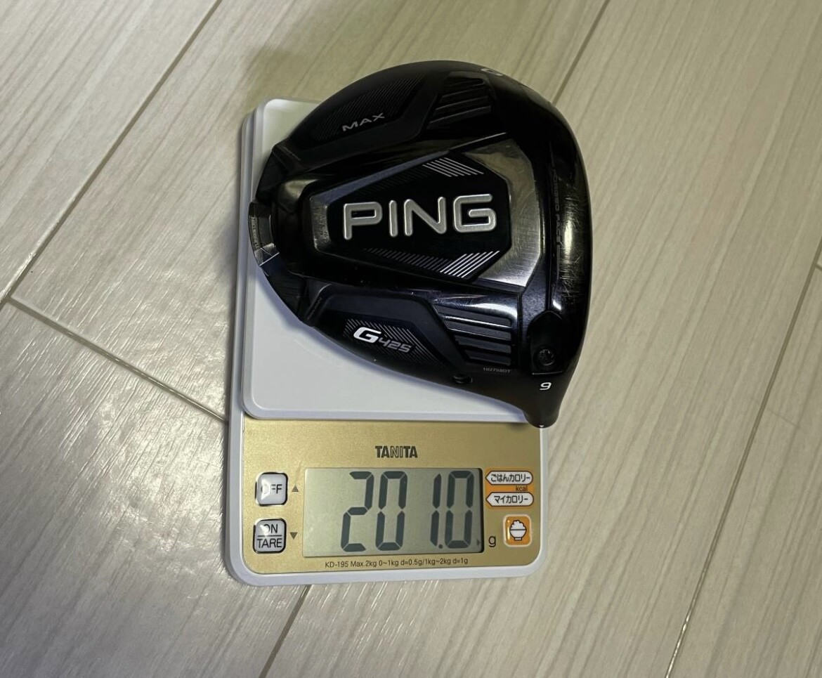 PING G425 MAX 9.0 Driver Head Only Japan w/ Wrench Weight 23g