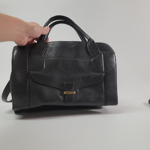 OH by Joy Gryson Black Leather Satchel Purse