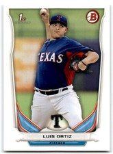 2014 BOWMAN DRAFT PICKS & PROSPECTS LUIS ORTIZ TEXAS RANGERS #DP26