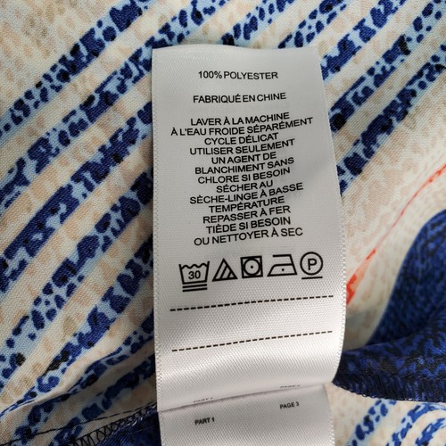 Laundry by Shelli Segal Gr. L 3/4 Arm gestreift Bindekragen Bluse Top Shirt - Bild 11 von 15