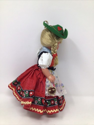Trachten Puppen Doll Bavaria Germany Kathi No 92 Souvenir W/Tag 1950s Vintage - Picture 6 of 17