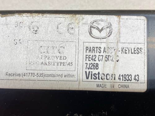 Unidad de módulo de control conjunto sin llave Mazda RX 8 2003 2012 Visteon fe42675d2c 4193343 - Imagen 2 de 5