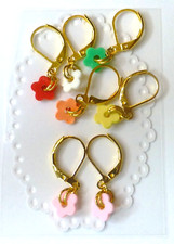 Flower Dangle Earrings for Women and Kids