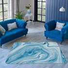 3D Blue Texture ZHUA3353 Game Non Slip Rug Mat Photo Carpet Zoe
