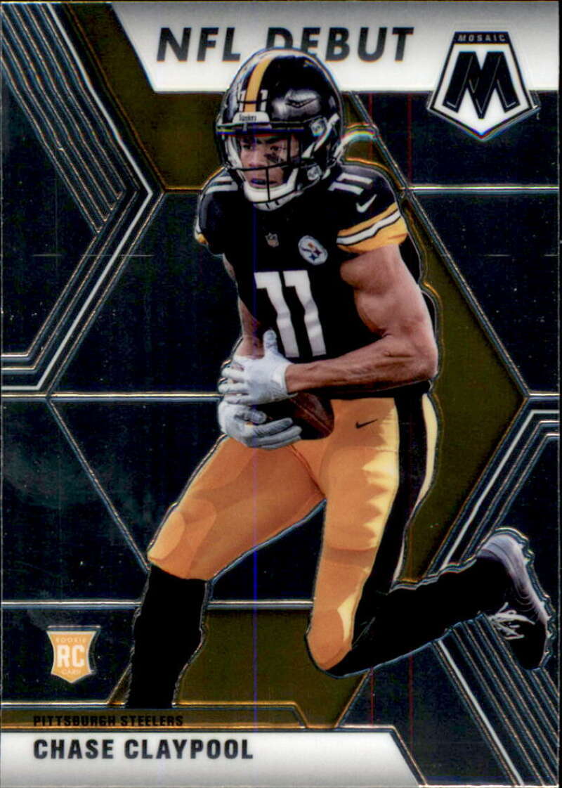 2020 Panini Mosaic #278 CHASE CLAYPOOL NFL Debut RC Rookie Steelers